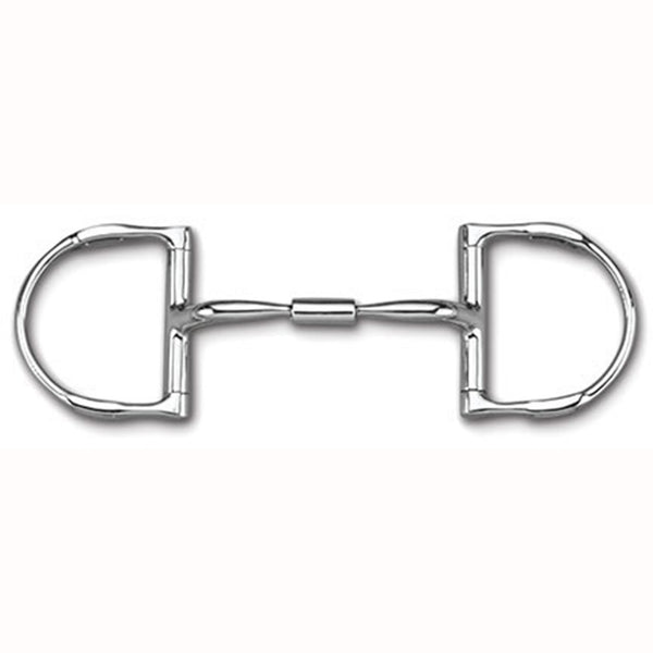 DEE WITH HOOKS WITH STAINLESS STELL COMFORT SNAFFLE WIDE BARREL MB 02