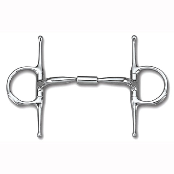 FULL CHEEK WITH HOOKS WITH STAINLESS STEEL COMFORT SNAFFLE WIDE BARREL MB 02