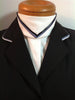Show Jacket - Solid Black with Blue and White Piping